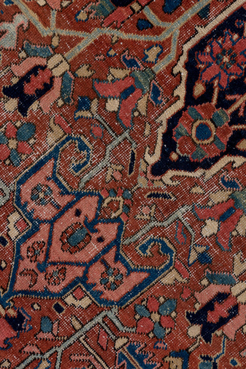 Antique Heriz Area Rug (8' x 11')